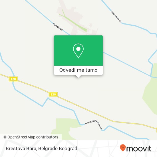 Brestova Bara mapa