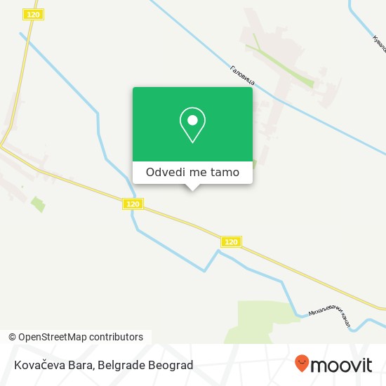 Kovačeva Bara mapa