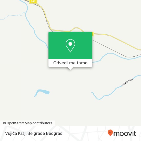 Vujića Kraj mapa