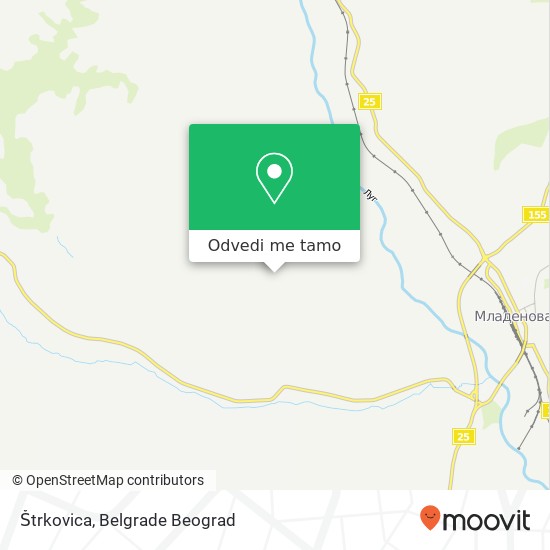 Štrkovica mapa