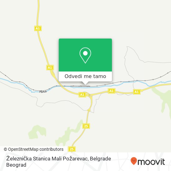 Železnička Stanica Mali Požarevac mapa