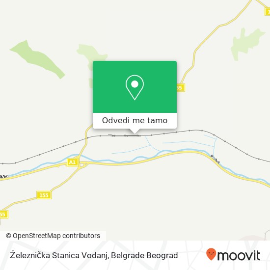 Železnička Stanica Vodanj mapa