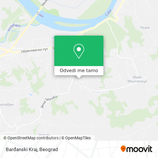 Barđanski Kraj mapa