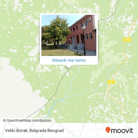 Veliki Borak mapa