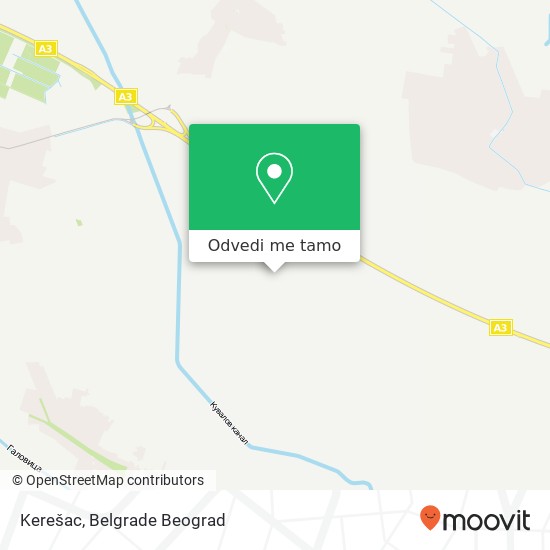 Kerešac mapa