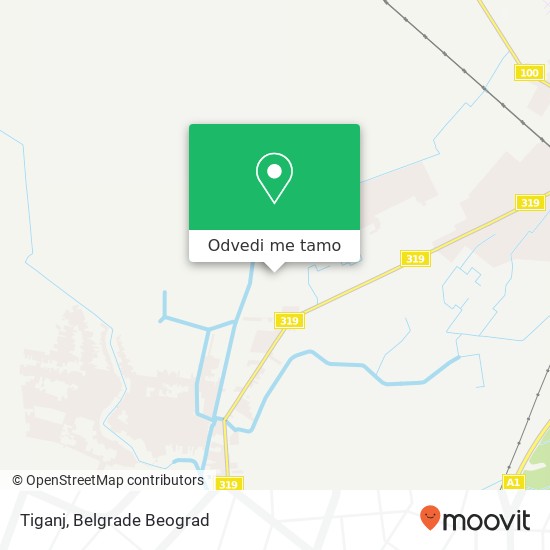 Tiganj mapa