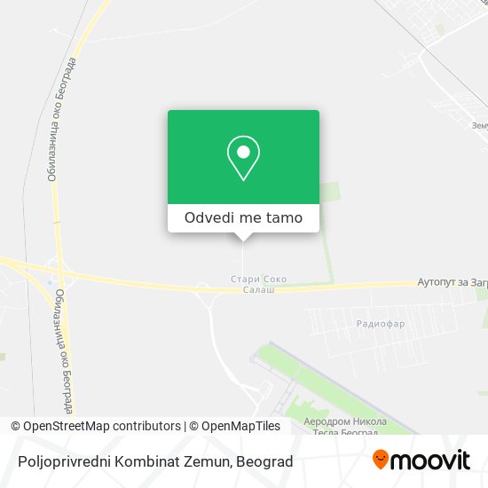 Poljoprivredni Kombinat Zemun mapa