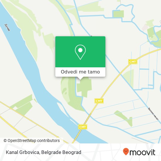 Kanal Grbovica mapa