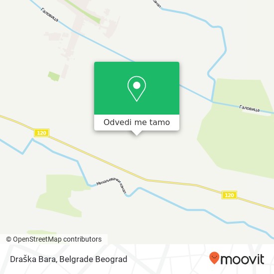 Draška Bara mapa