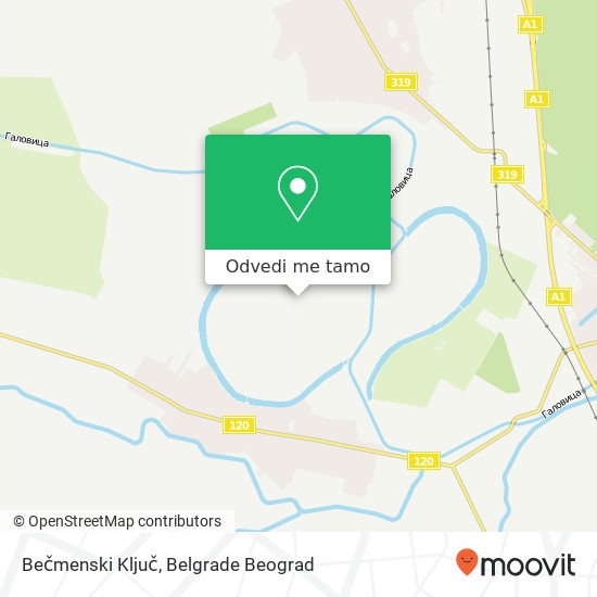 Bečmenski Ključ mapa