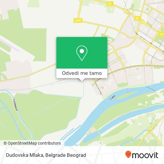 Dudovska Mlaka mapa