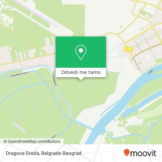 Dragova Greda mapa