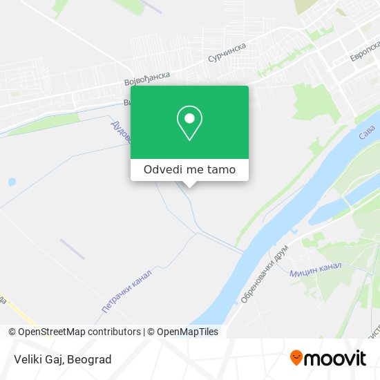 Veliki Gaj mapa