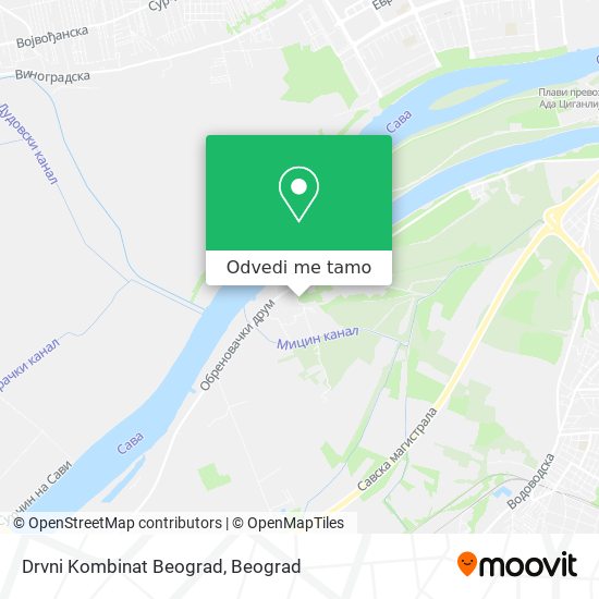 Drvni Kombinat Beograd mapa