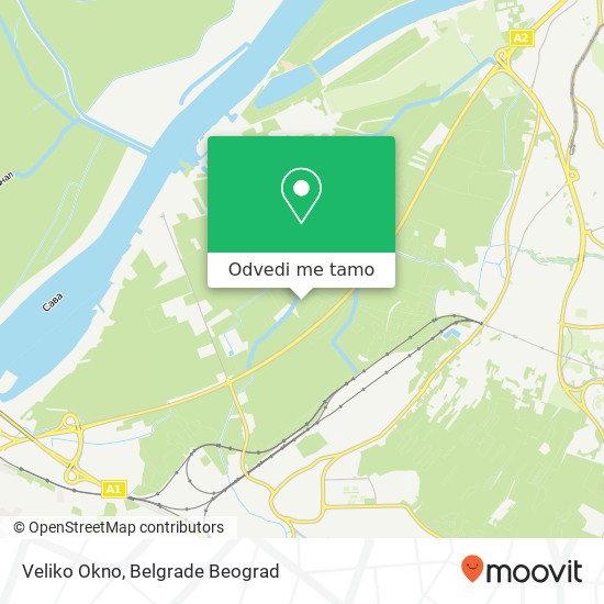 Veliko Okno mapa