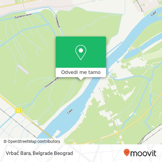 Vrbač Bara mapa