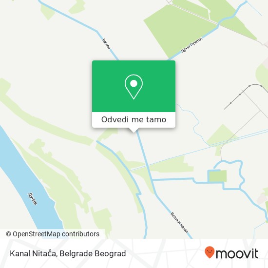 Kanal Nitača mapa