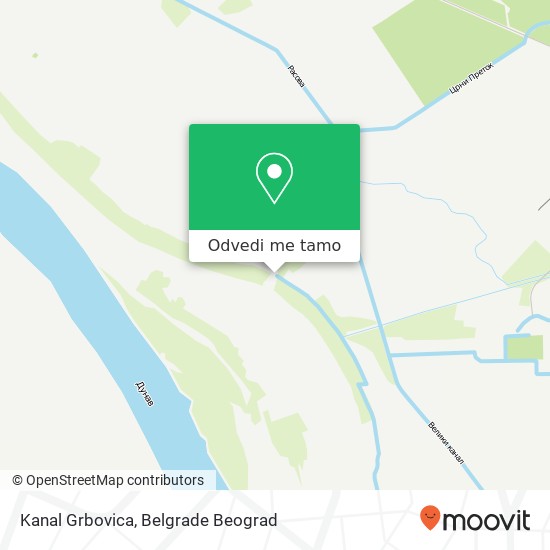 Kanal Grbovica mapa