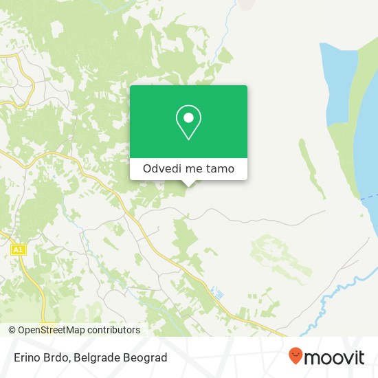 Erino Brdo mapa