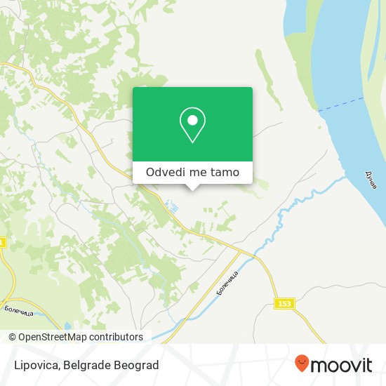 Lipovica mapa