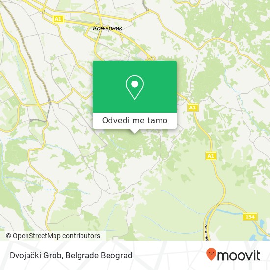 Dvojački Grob mapa