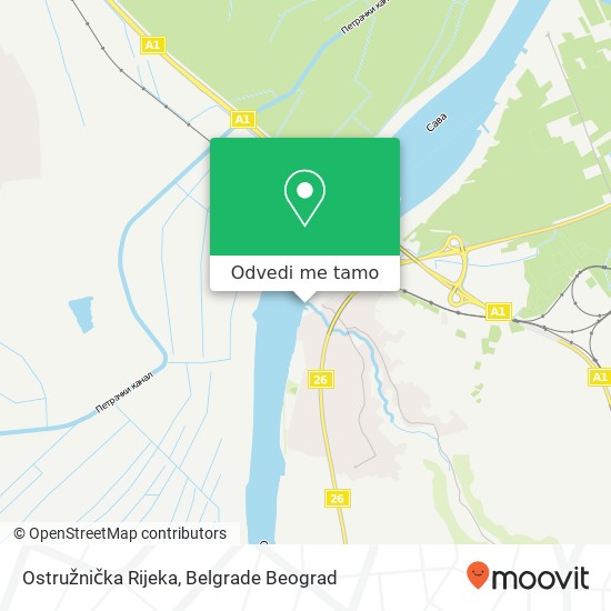 Ostružnička Rijeka mapa