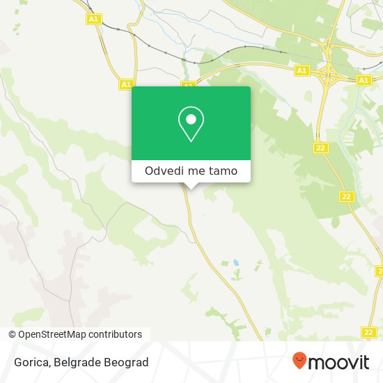 Gorica mapa