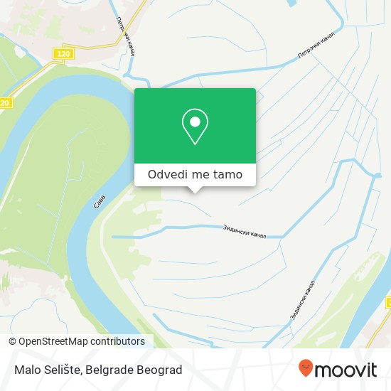 Malo Selište mapa