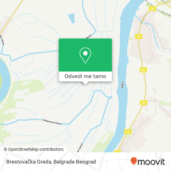 Brestovačka Greda mapa