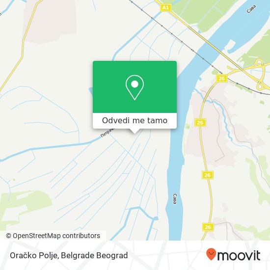 Oračko Polje mapa