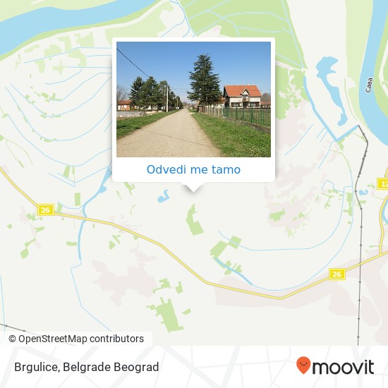 Brgulice mapa