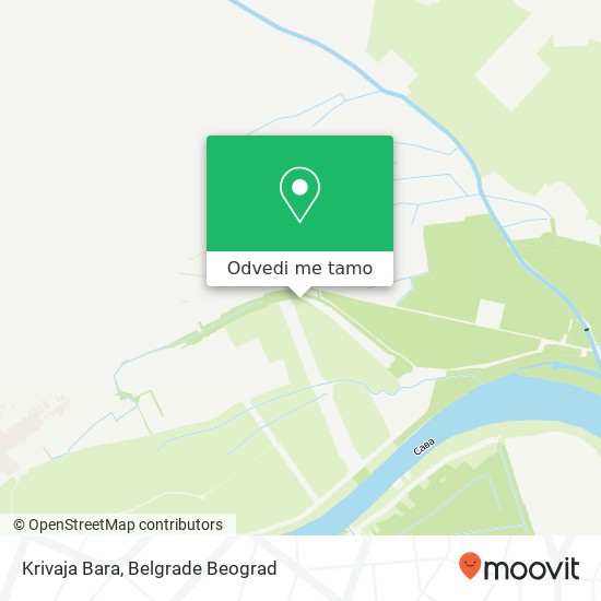 Krivaja Bara mapa