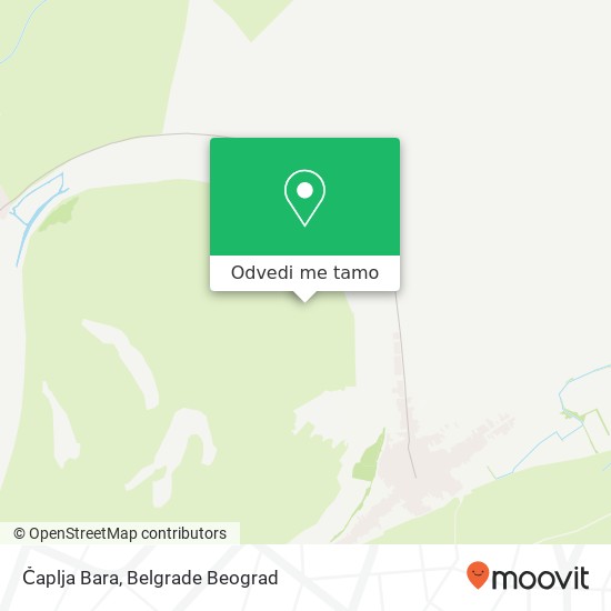 Čaplja Bara mapa