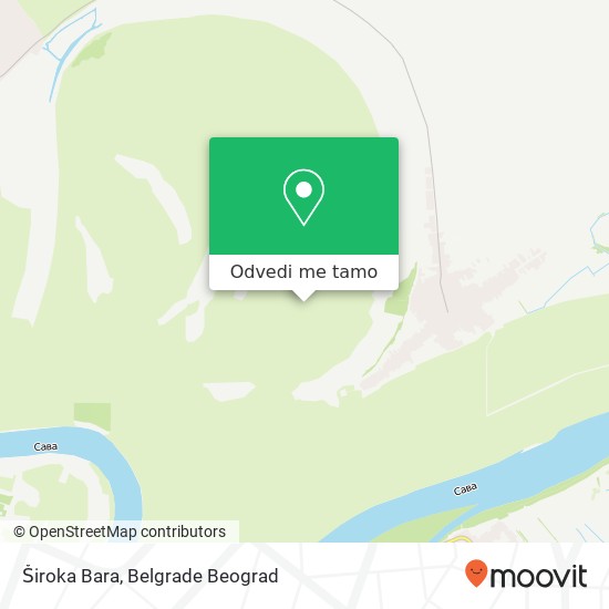 Široka Bara mapa