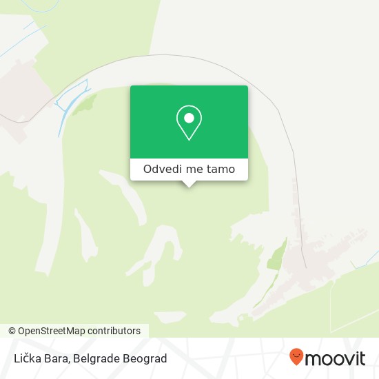 Lička Bara mapa