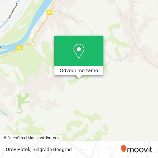 Orov Potok mapa