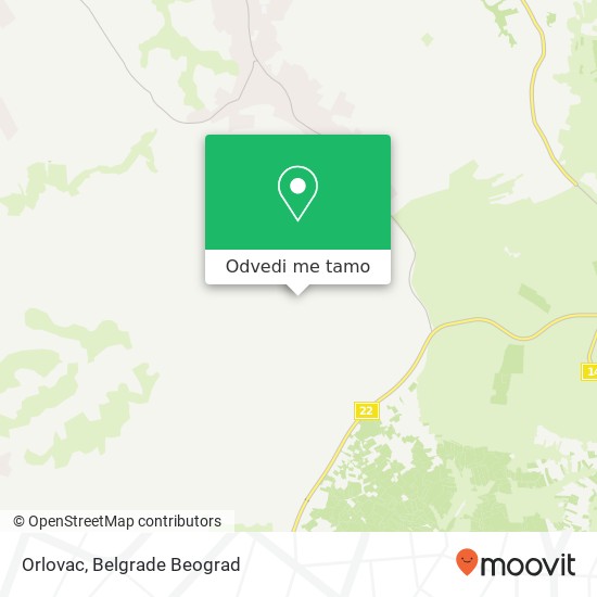 Orlovac mapa