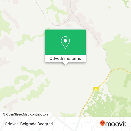 Orlovac mapa