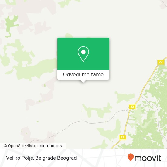 Veliko Polje mapa