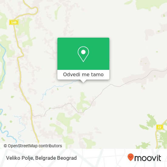 Veliko Polje mapa