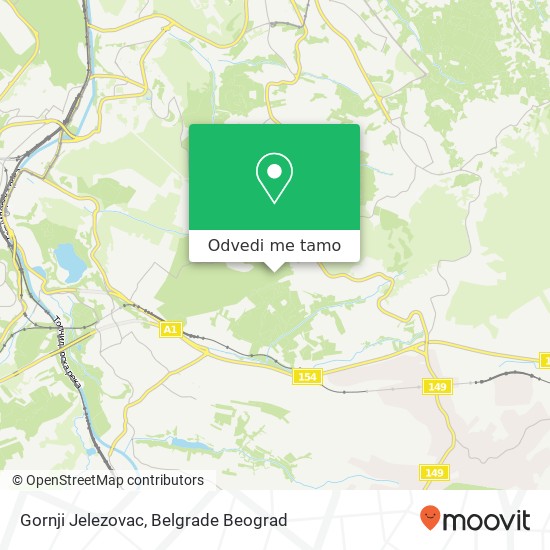 Gornji Jelezovac mapa