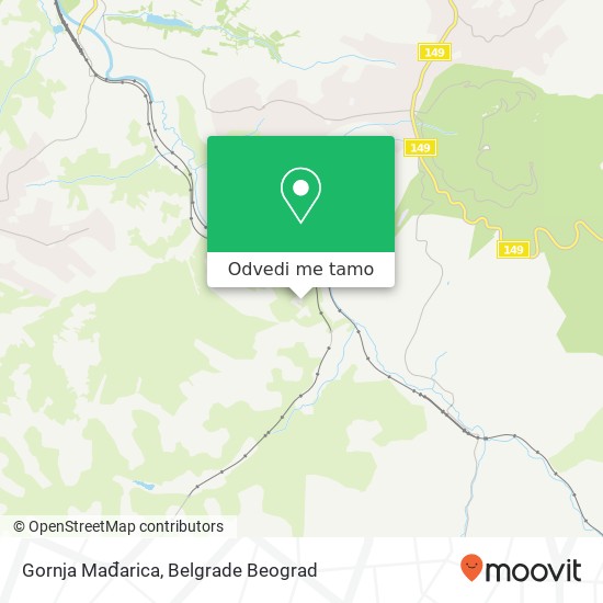 Gornja Mađarica mapa