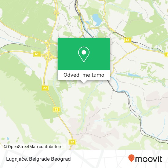 Lugnjače mapa