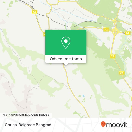 Gorica mapa