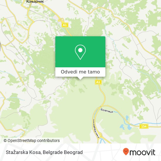 Stažarska Kosa mapa