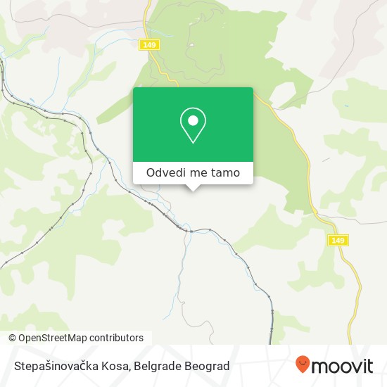 Stepašinovačka Kosa mapa