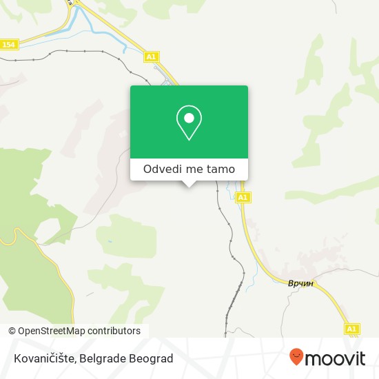 Kovaničište mapa