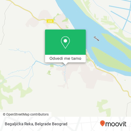 Begaljička Reka mapa