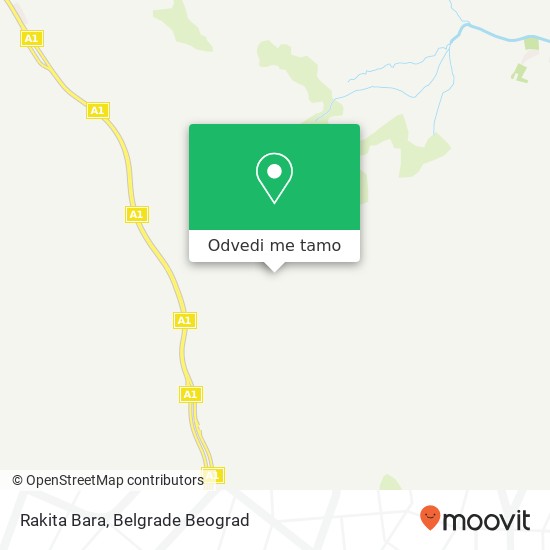 Rakita Bara mapa