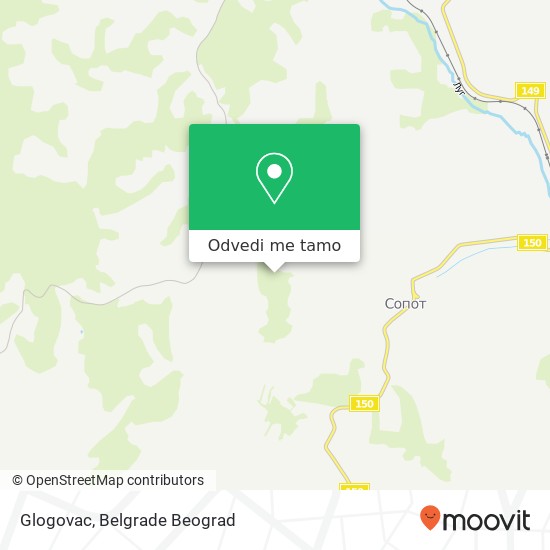 Glogovac mapa